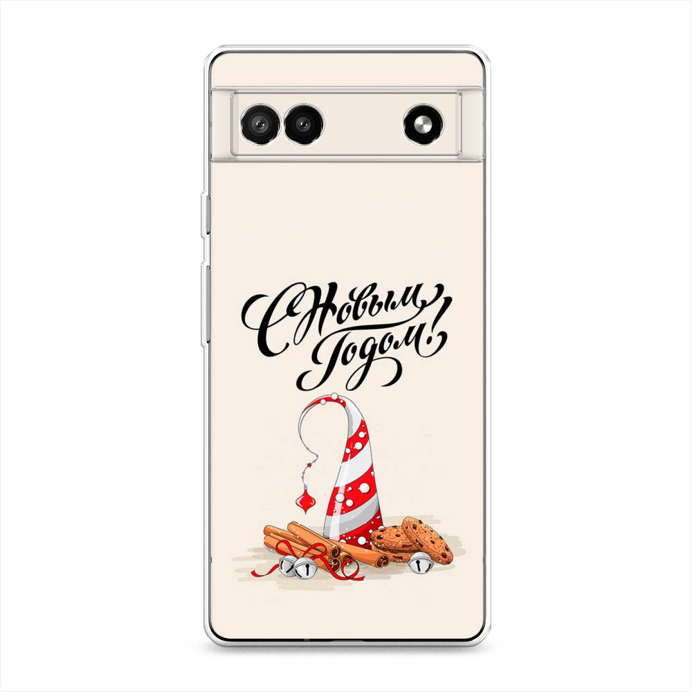 

Чехол для Google Pixel 6A "Подарки на Новый Год", Бежевый;красный;черный, 271150-5
