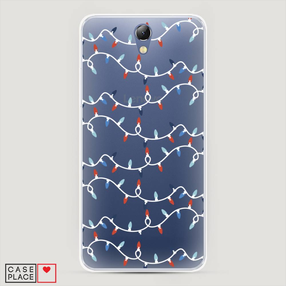 

Чехол на Lenovo Vibe S1 "Разноцветная гирлянда", Белый;красный;синий, 111450-5