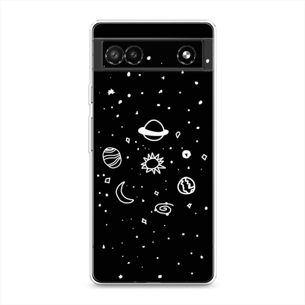 

Чехол для Google Pixel 6A "Дудл солнечной системы", Бежевый;серый, 271150-2