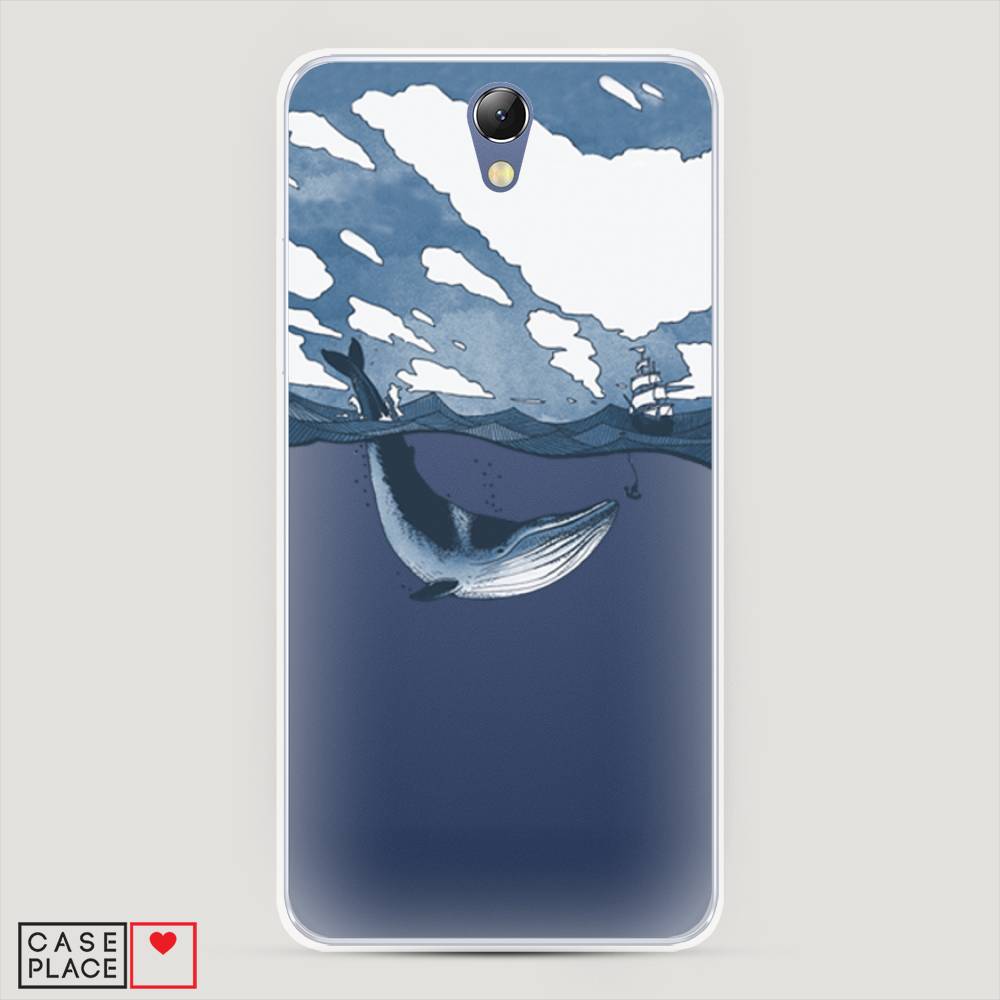 

Чехол на Lenovo Vibe S1 "Большой кит", Синий, 111450-1
