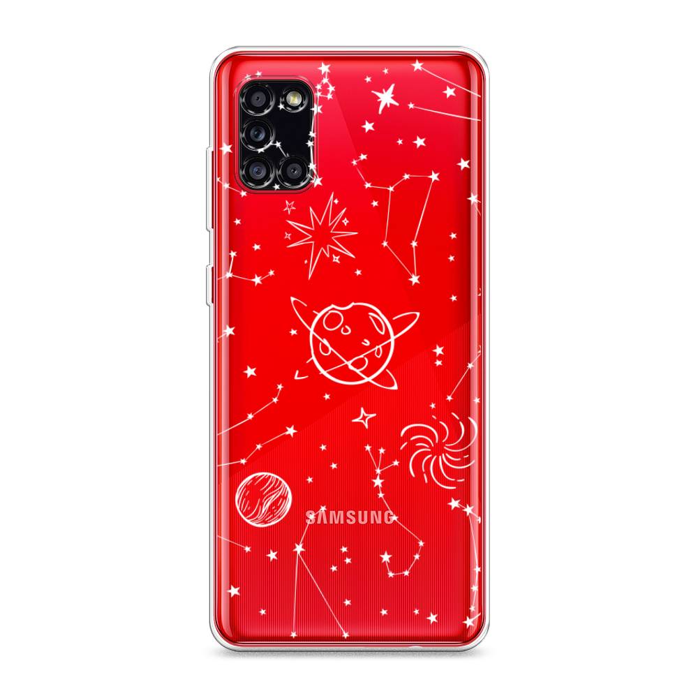 

Чехол на Samsung Galaxy A31 "Планеты в космосе", Белый, 2100350-2