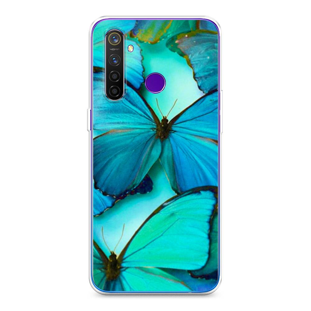 

Чехол Awog на Realme 5 Pro "Неоновые бабочки", Разноцветный, 251650-4