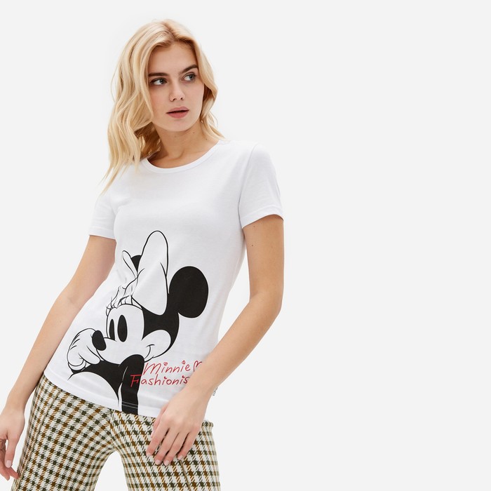 

Футболка "Minnie Fashionista" Минни Маус, белый, Минни Маус