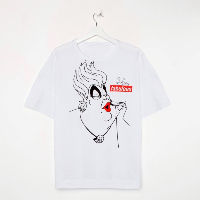

Футболка «Урсула» Злодейки oversize, цвет белый, Злодейки