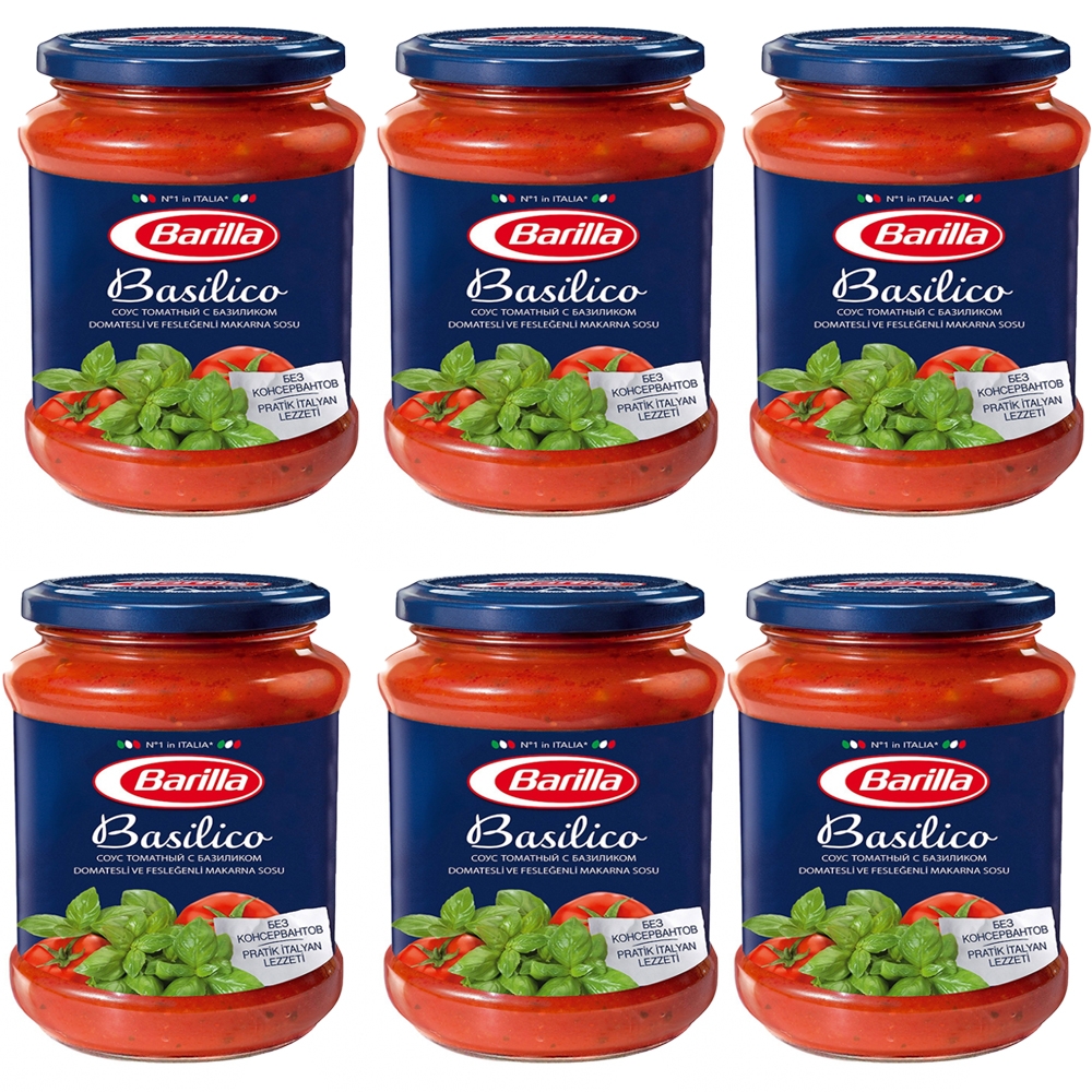 Соус томатный Barilla basilico с базиликом 400 г, 6шт