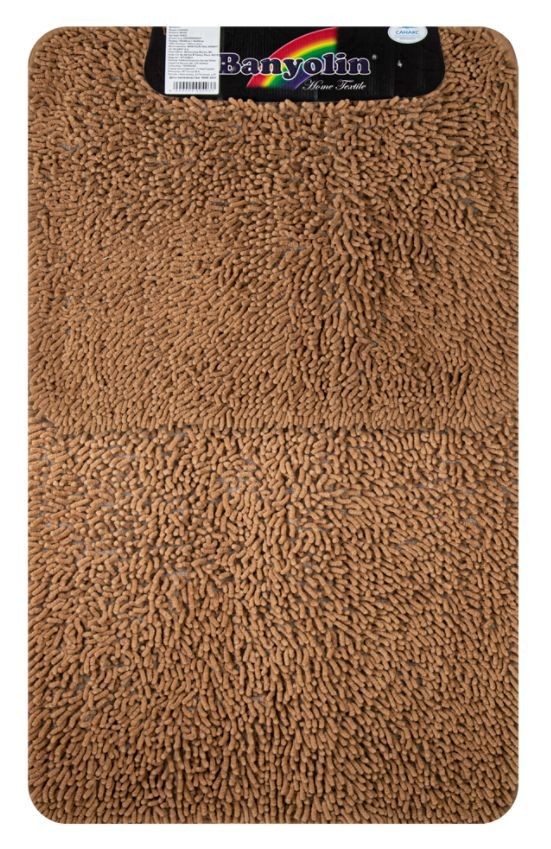 

Коврик д ванной комнаты САНАКС 00403 Коврик в ванную MOSS 101 двойной КОРИЧНЕВЫЙ 60x100 +