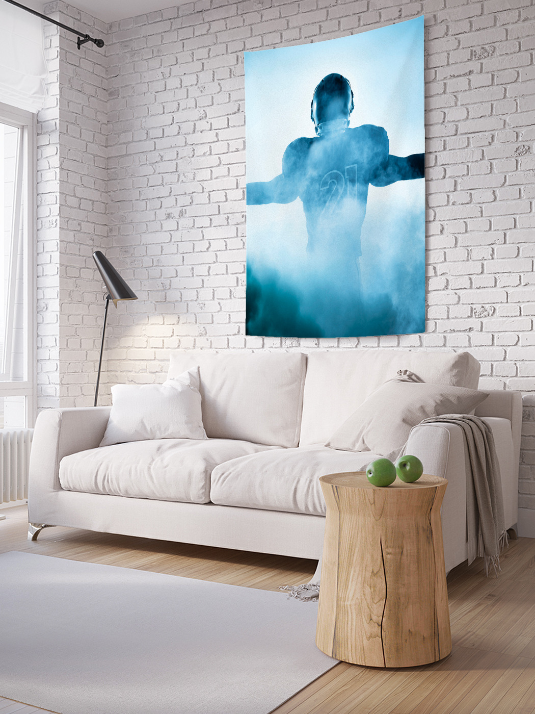 

Вертикальное фотопанно на стену JoyArty ТУманный футболист 150x200 см, ТУманный футболист
