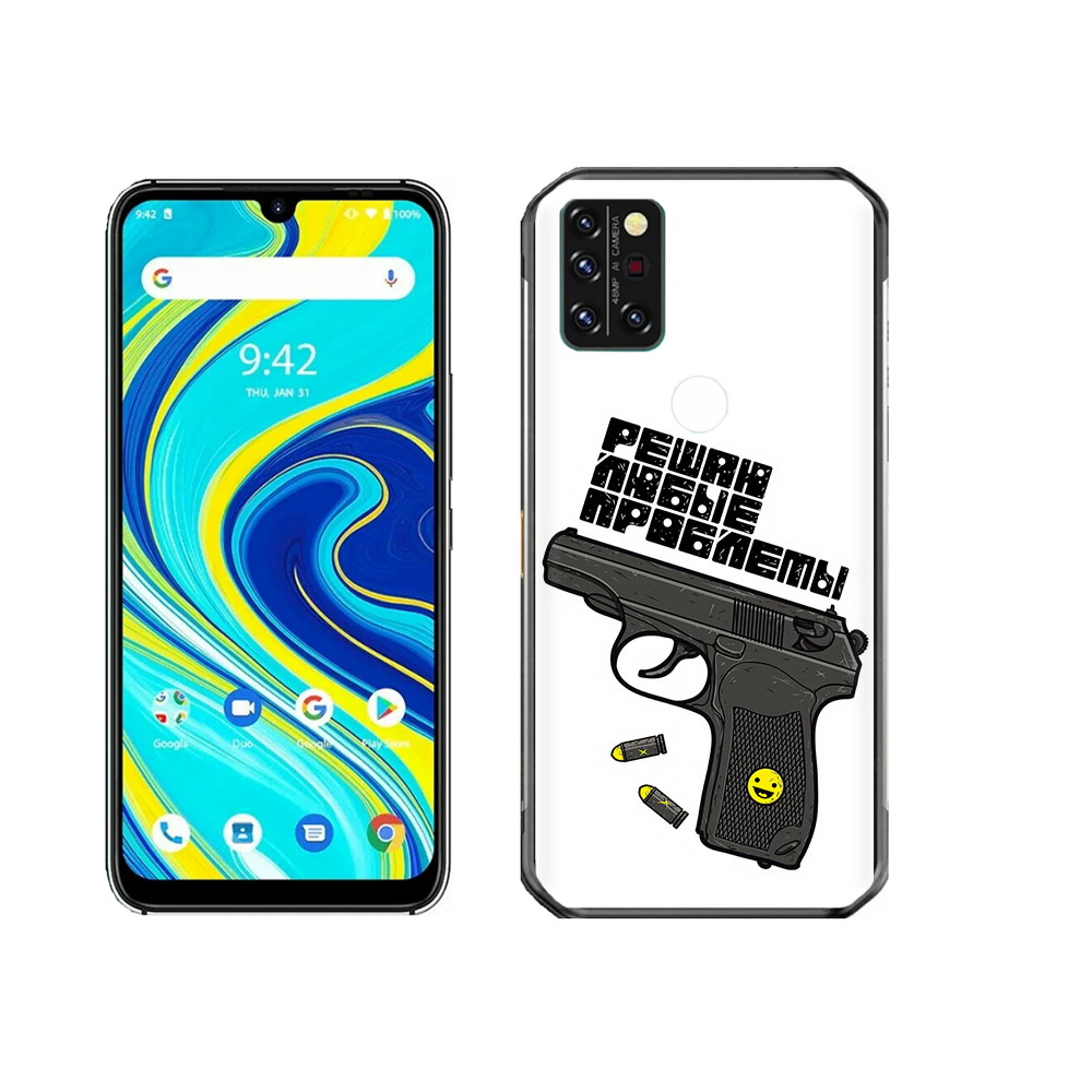 

Чехол MyPads Tocco для Umidigi A7 Pro пистолет против проблем, Прозрачный, Tocco