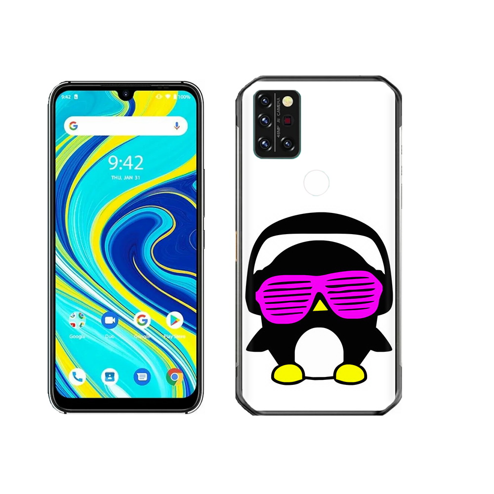

Чехол MyPads Tocco для Umidigi A7 Pro пингвин, Прозрачный, Tocco