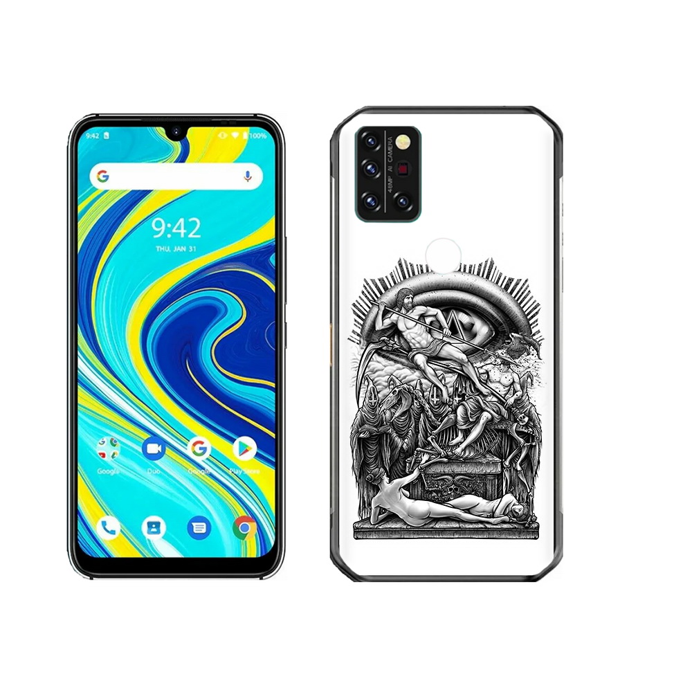 

Чехол MyPads Tocco для Umidigi A7 Pro оракул черно белый, Прозрачный, Tocco