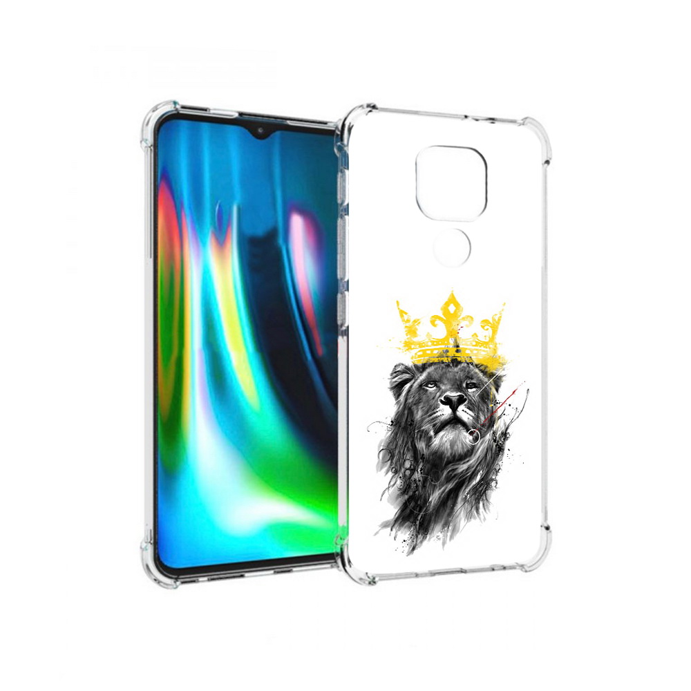 

Чехол MyPads Tocco для Motorola Moto G9 Play король-лев (PT227081.347.391), Прозрачный, Tocco