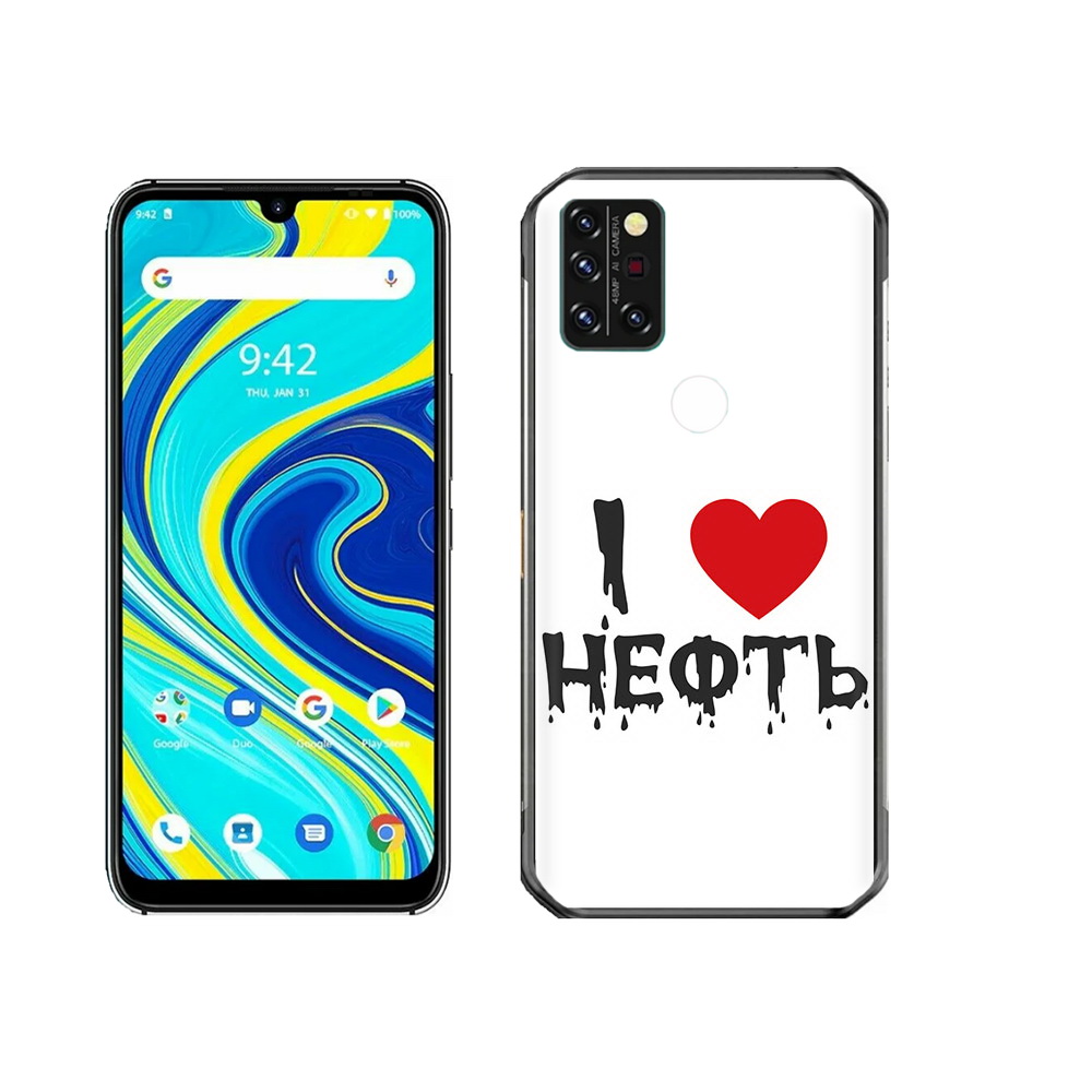 

Чехол MyPads Tocco для Umidigi A7 Pro нефть, Прозрачный, Tocco