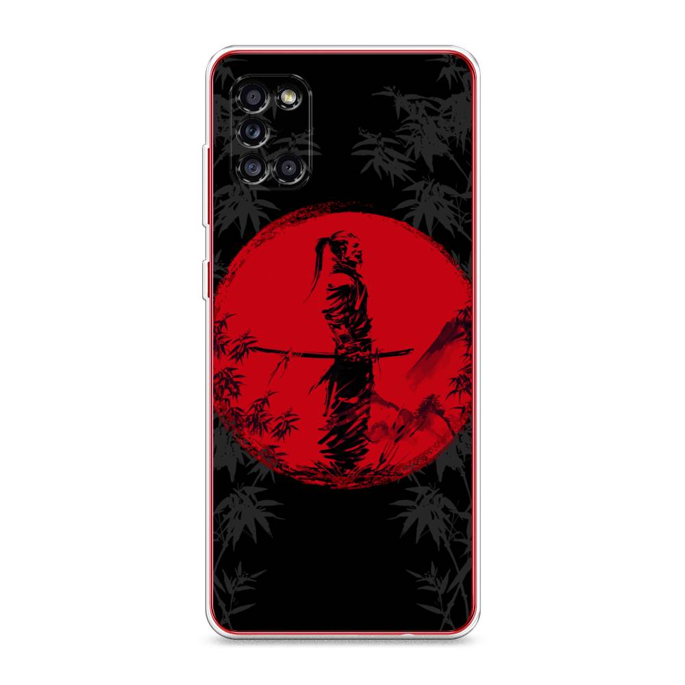 

Чехол на Samsung Galaxy A31 "Самурай на красном фоне", Черный;красный;серый, 2100350-4