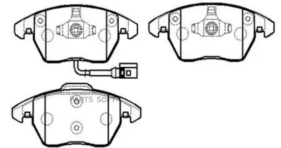 

Колодки Тормозные Дисковые Seat: Altea, Toledo Vw:golf V, Touran HSB HP9599