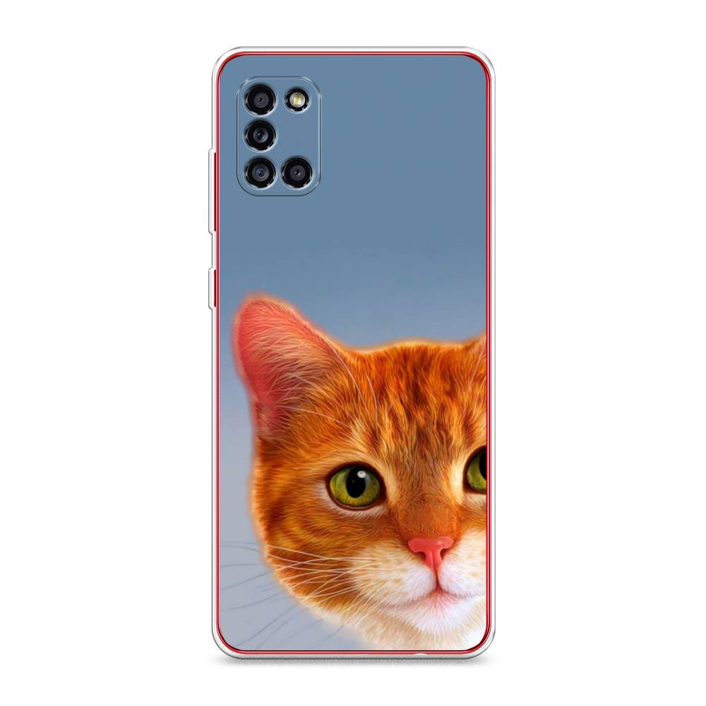 

Чехол на Samsung Galaxy A31 "Любопытный котик", Коричневый, 2100350-1