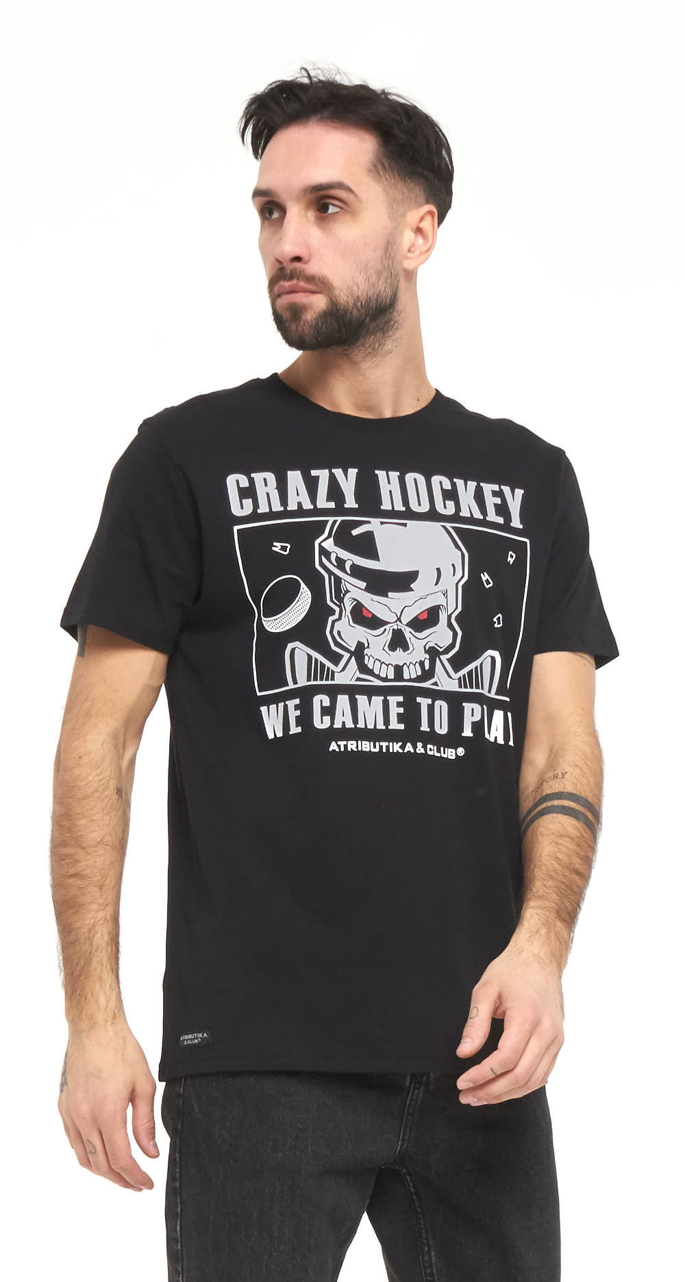 

Футболка мужская Atributika&Club Crazy Hockey 138440 черная L, Черный, Crazy Hockey 138440