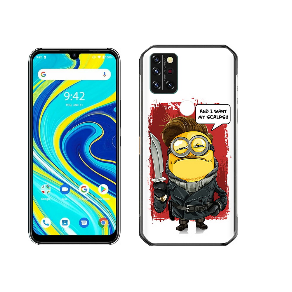 

Чехол MyPads Tocco для Umidigi A7 Pro миньон убийца, Прозрачный, Tocco