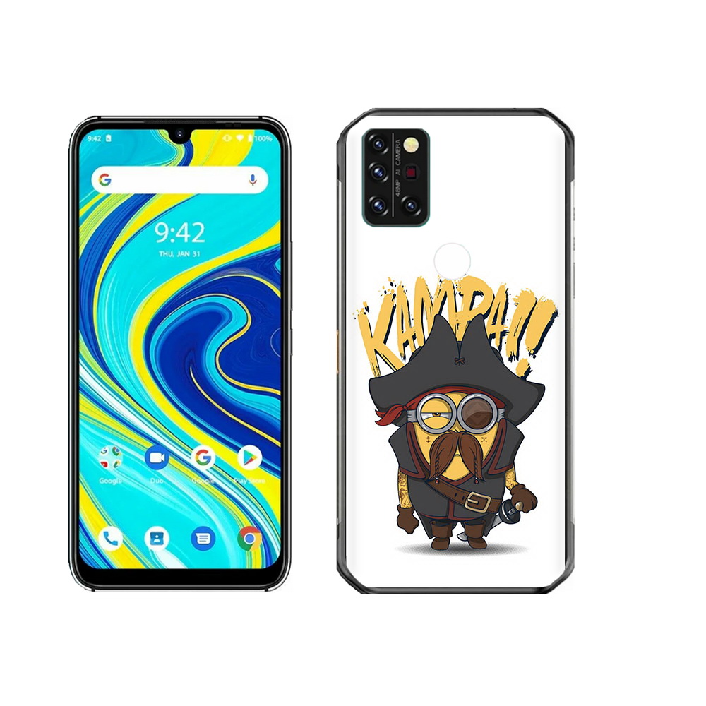 

Чехол MyPads Tocco для Umidigi A7 Pro миньон пират, Прозрачный, Tocco