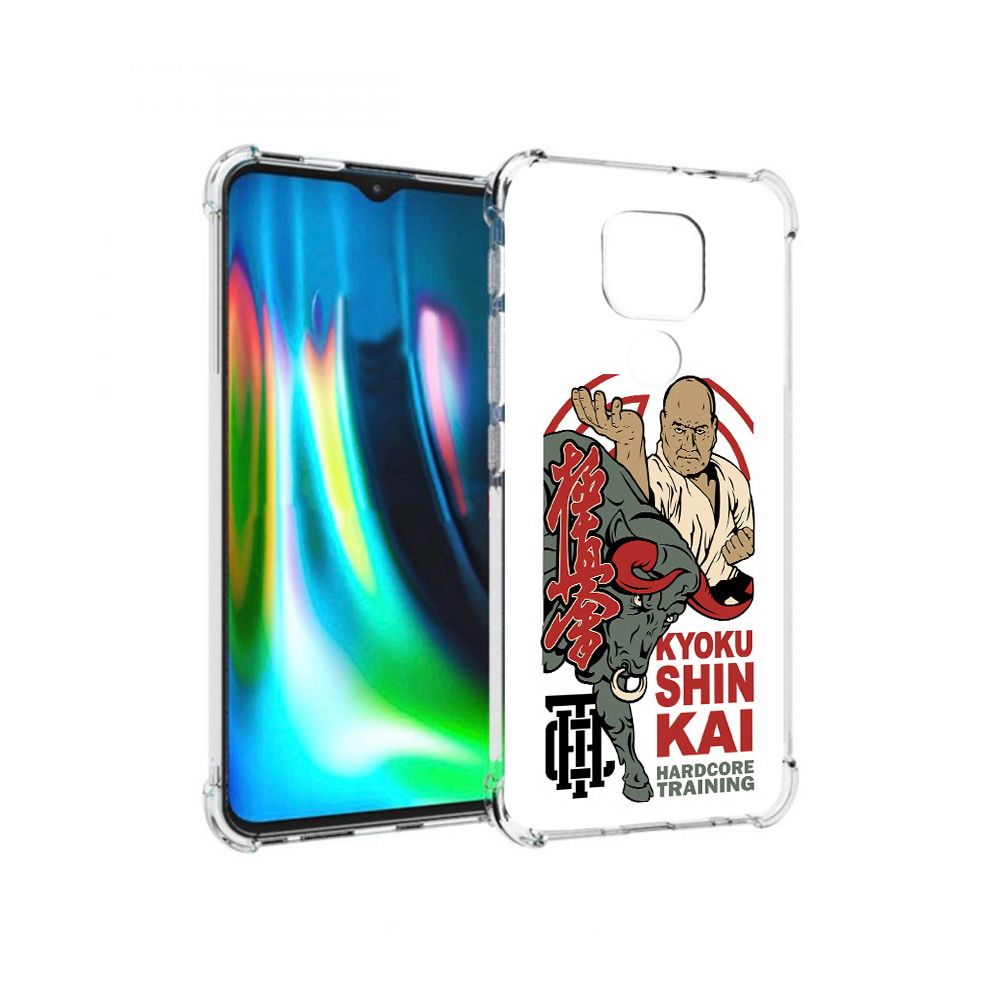 

Чехол MyPads Tocco для Motorola Moto G9 Play единоборства рисунок (PT227081.347.343), Прозрачный, Tocco