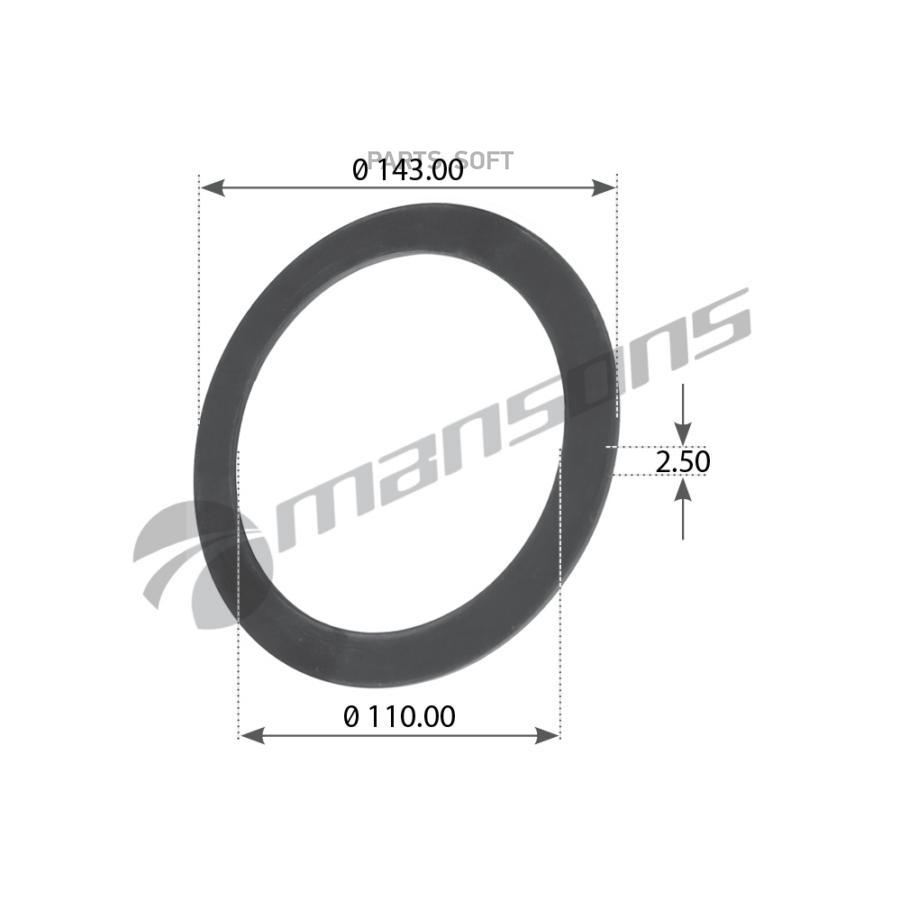 Сальник Ступицы Bpw Sn4218 Ф110Хф141Х25 1Шт Mansons 300134 288₽