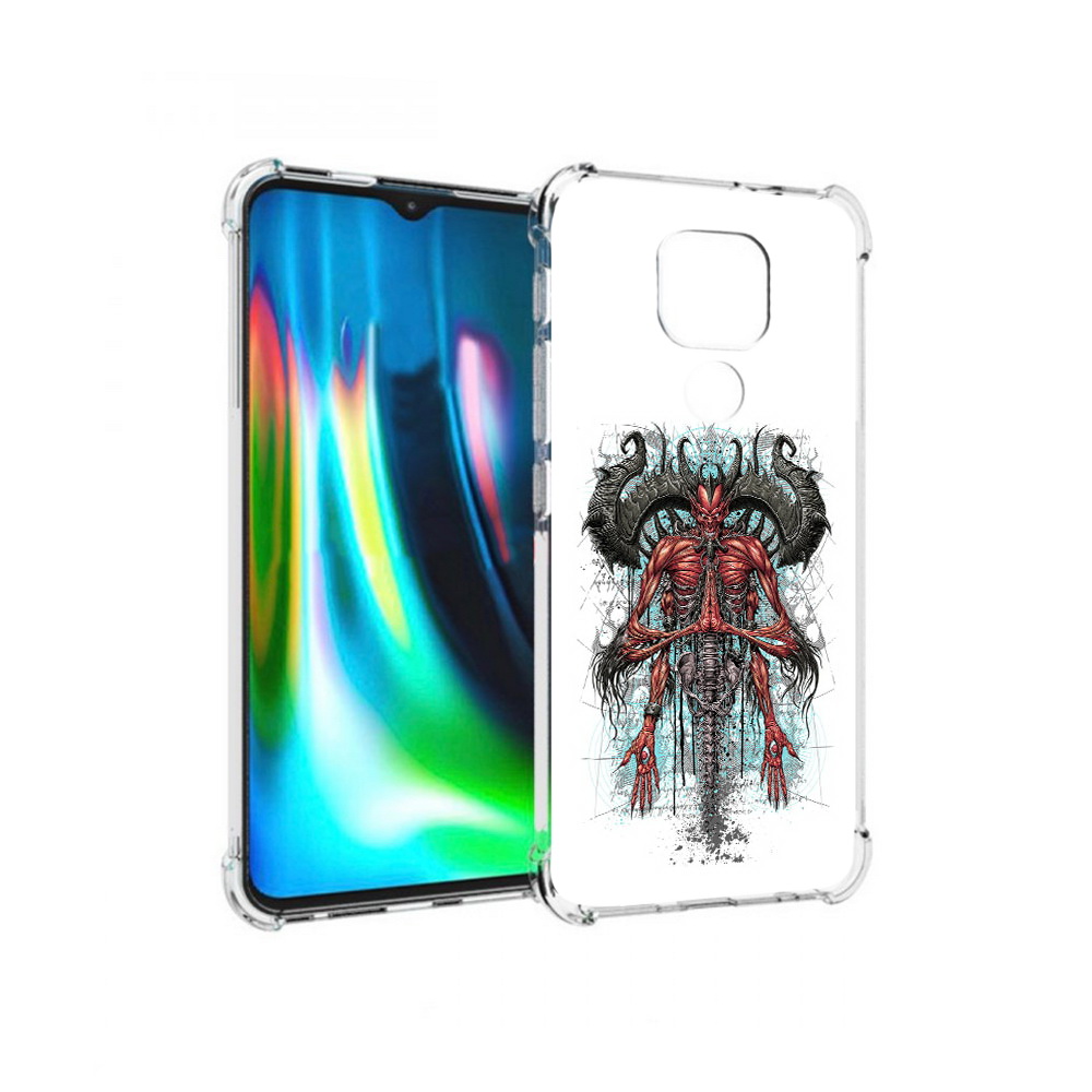 

Чехол MyPads Tocco для Motorola Moto G9 Play дьявол (PT227081.347.340), Прозрачный, Tocco