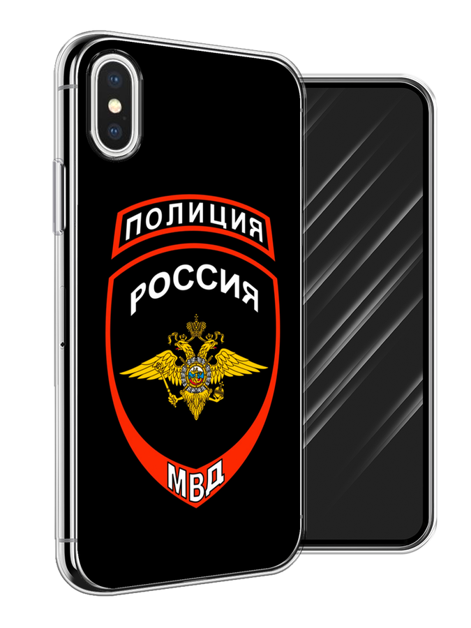 

Чехол Awog на Apple iPhone XS (10S) / Айфон XS (10S) "Полиция шеврон", Разноцветный, 11850-5