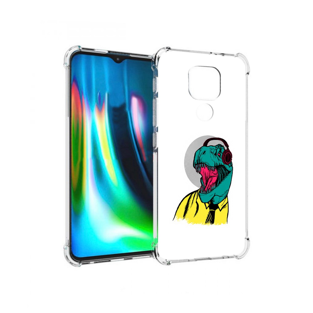 

Чехол MyPads Tocco для Motorola Moto G9 Play дино (PT227081.347.326), Прозрачный, Tocco