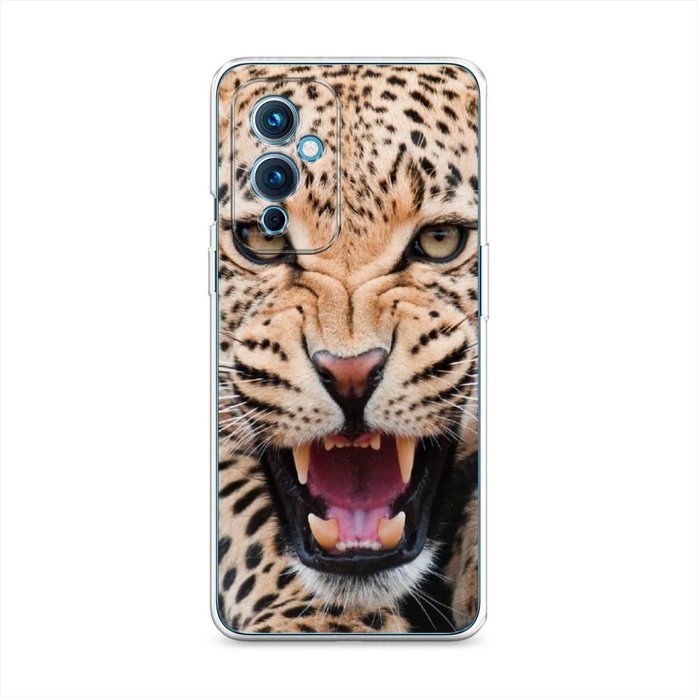 

Чехол на OnePlus 9 LE2110 "Леопард 3d", Бежевый;черный, 152750-6