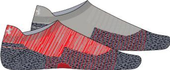 Комплект носков унисекс Under Armour UA Run No Show Tab 2pk разноцветных LG 1699₽