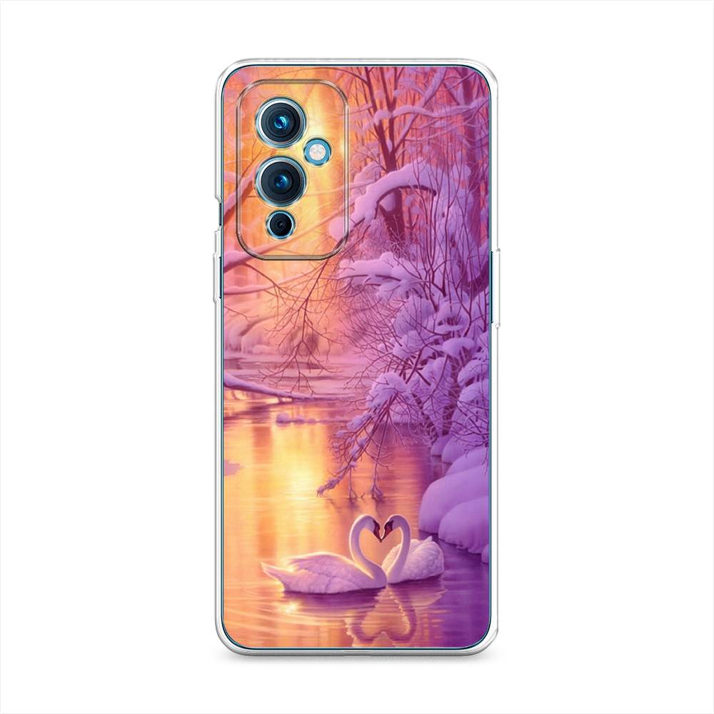 

Чехол на OnePlus 9 LE2110 "Зима 1", Фиолетовый;желтый, 152750-2