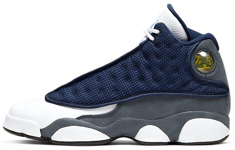 

Кроссовки унисекс Jordan Air Jordan 13 Retro Flint Grey GS синие 38 EU, Синий, Air Jordan 13 Retro Flint Grey GS