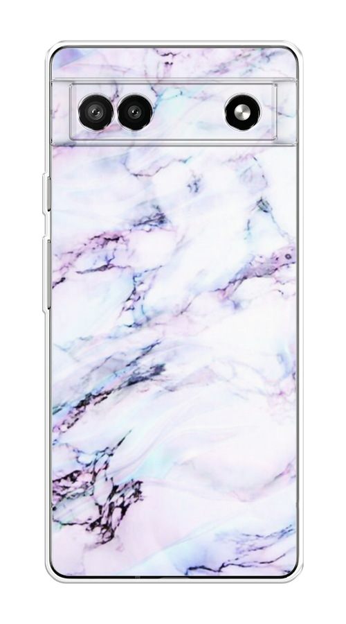 

Чехол на Google Pixel 6A "Радужный мрамор", Серый;фиолетовый, 271150-3
