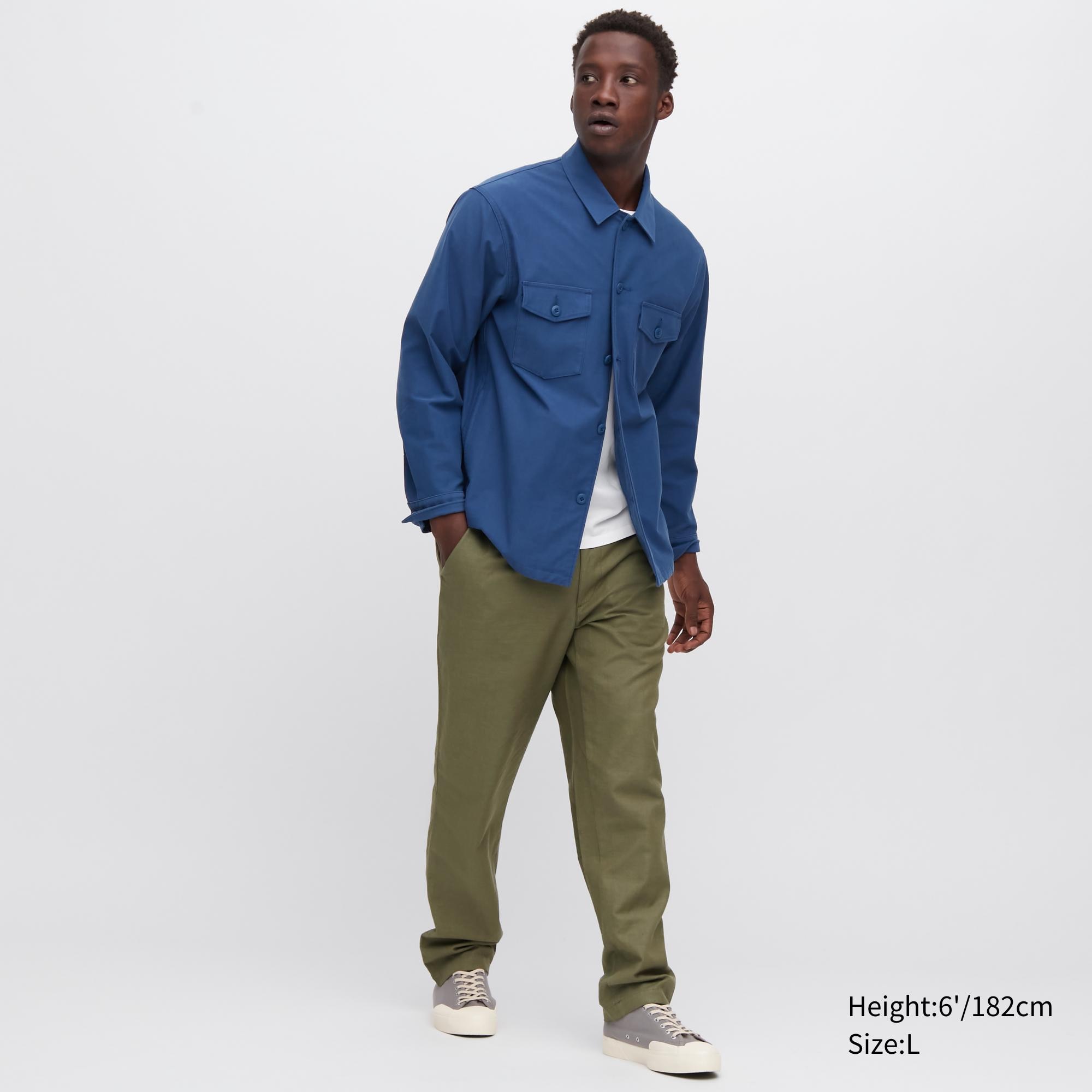 Брюки мужские UNIQLO 455497COL56 хаки L (доставка из-за рубежа)