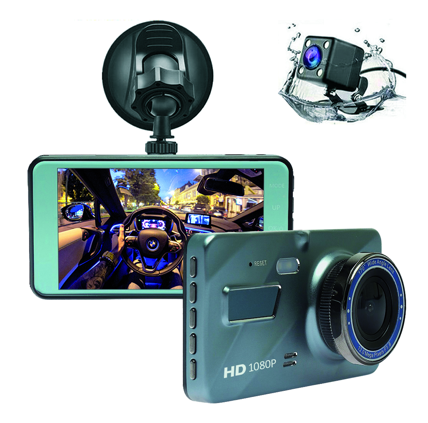 Видеорегистратор Otomo ProFit Duo с камерой заднего вида Full HD 4 дюйма 390000₽