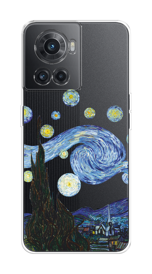 

Чехол на OnePlus 10R/Ace "Ночь Ван Гога", Голубой;синий;черный, 152950-1