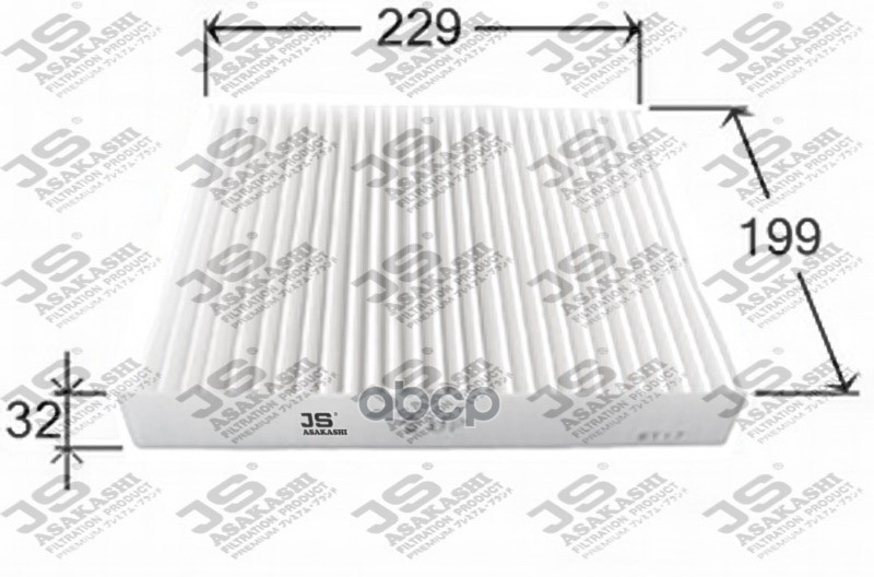 фото Фильтр салонный js asakashi ac206j js asakashi арт. ac206j