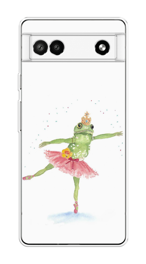

Чехол на Google Pixel 6A "Лягушка-балерина", Зеленый, 271150-4