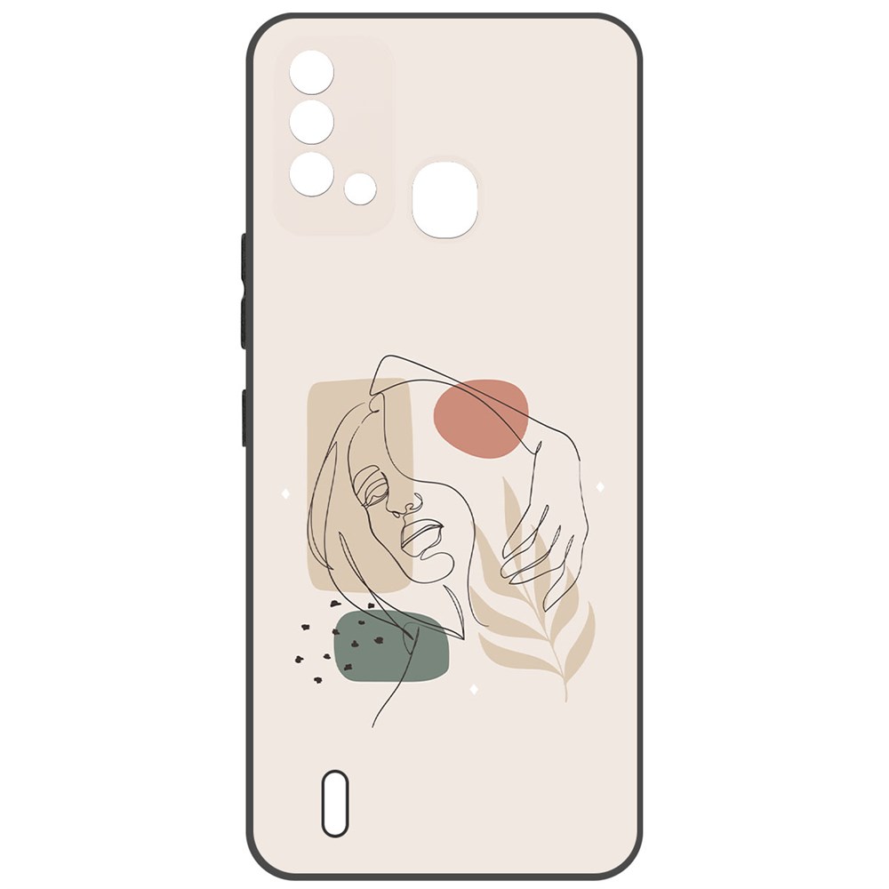 

Чехол-накладка Krutoff Soft Case Грациозность для ITEL Vision 2S черный