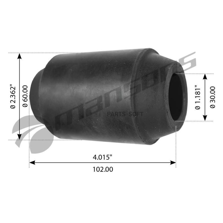 Сайлентблок BPW D30/60 L102 м-р --OA 30.01.34