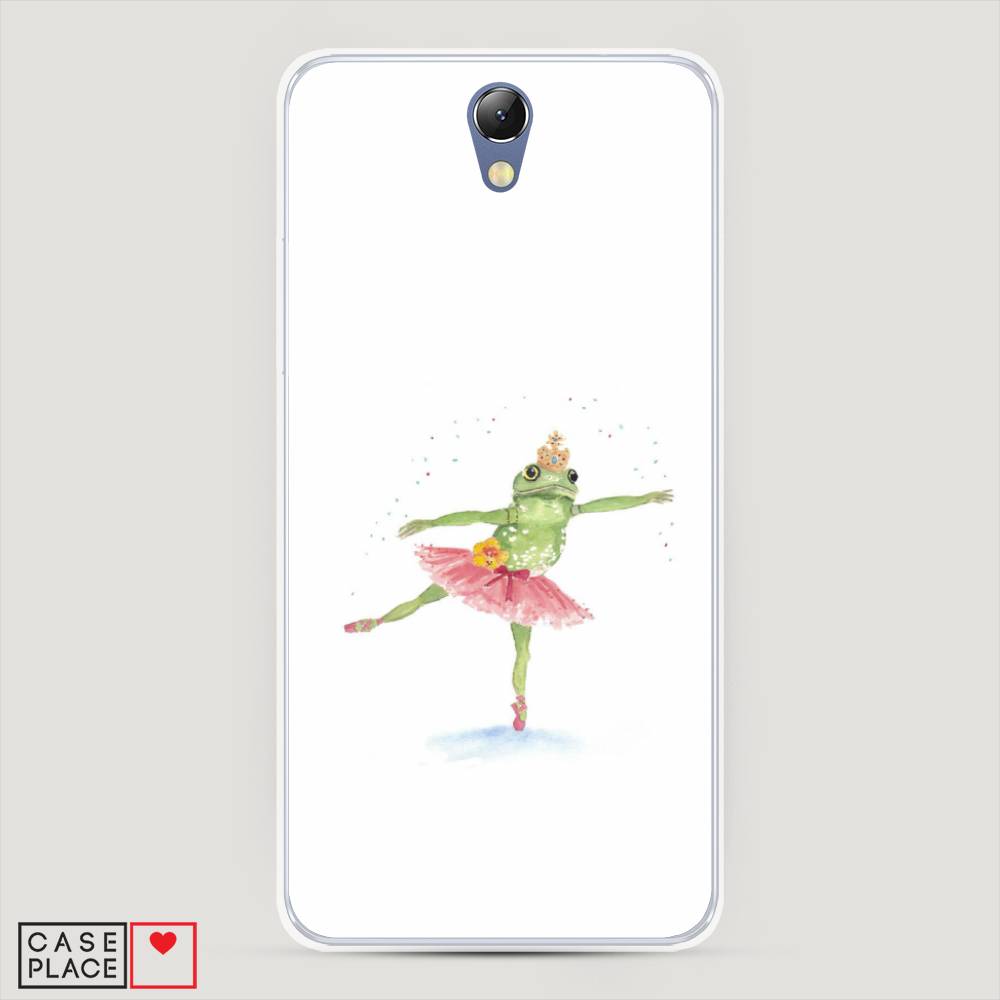 

Чехол на Lenovo Vibe S1 "Лягушка-балерина", Зеленый, 111450-4