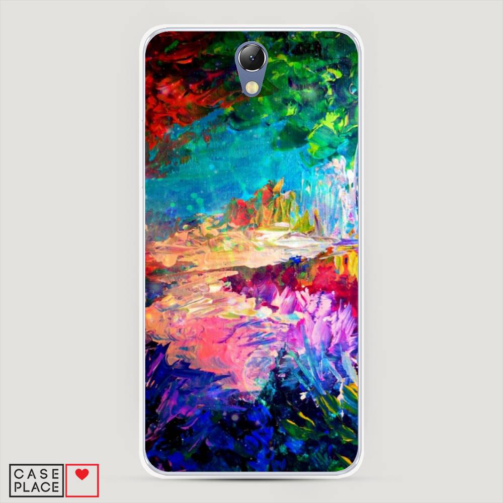 

Чехол на Lenovo Vibe S1 "Лес-гуашь", Синий;розовый;зеленый, 111450-4