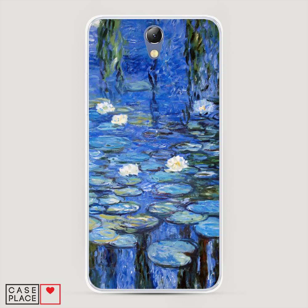 

Чехол на Lenovo Vibe S1 "Нарисованный пруд", Синий;зеленый, 111450-4