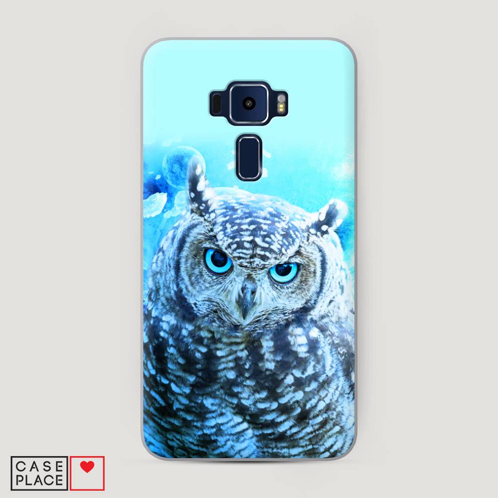 

Чехол Awog на Asus Zenfone 3 ZE552KL "Сова арт 7", Синий;голубой, 41250-1