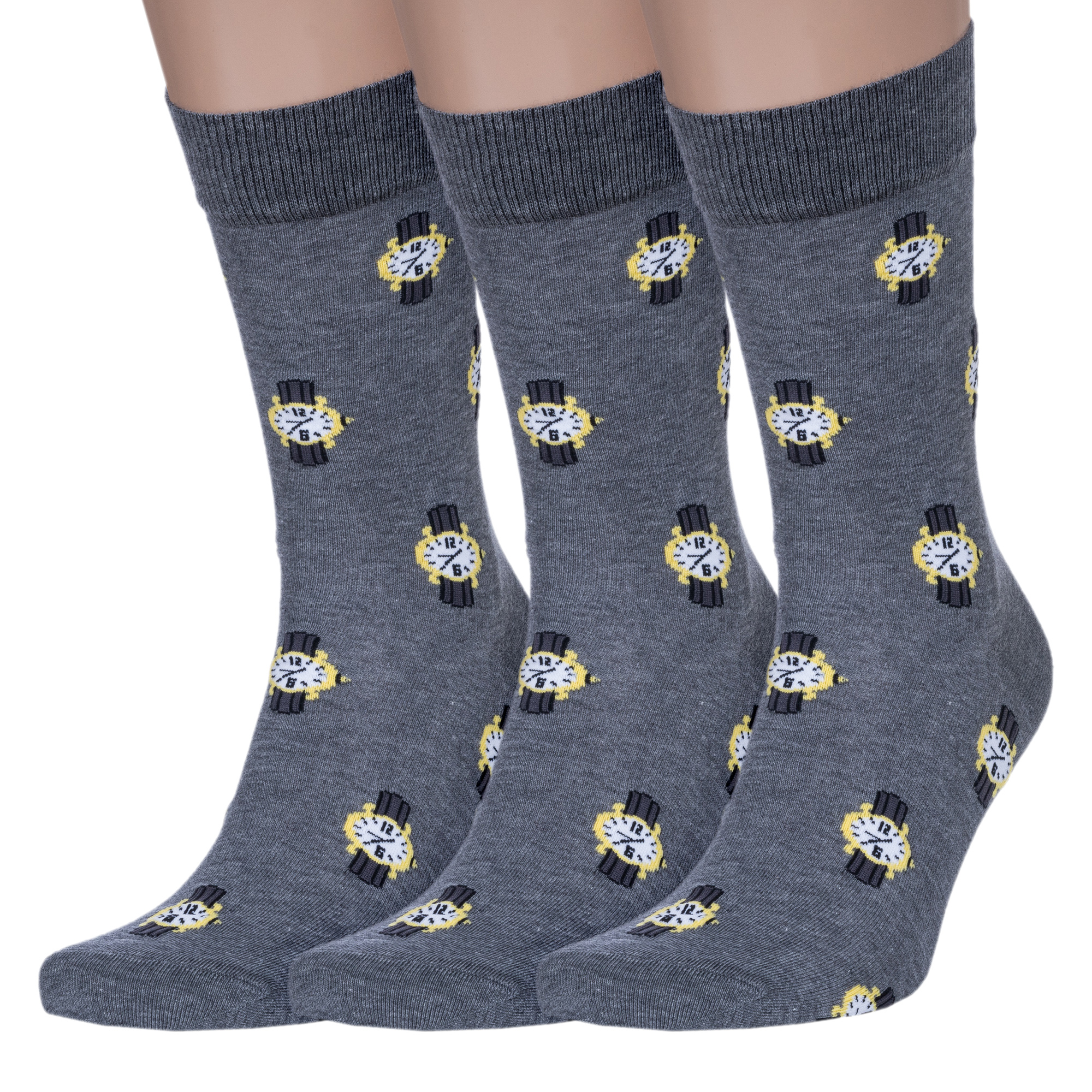 

Комплект носков мужских Rusocks 3-М3-1301М серых 25-27, Серый, 3-М3-1301М