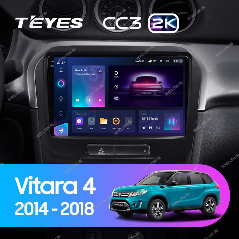 

Штатная магнитола Teyes CC3 2K 6/128 Suzuki Vitara 2 (2014-2018), CC3 2K