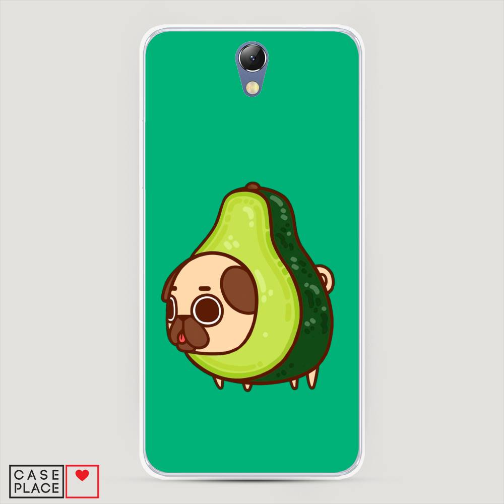 

Чехол на Lenovo Vibe S1 "Мопс авокадик", Зеленый, 111450-1
