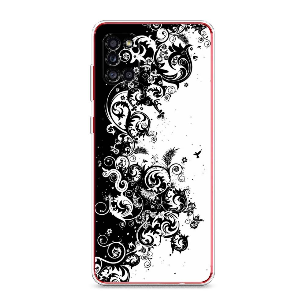 

Чехол на Samsung Galaxy A31 "Черно белый узор", Белый;черный;серый, 2100350-3