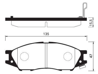 

Комплект тормозных колодок Sangsin brake SP1156