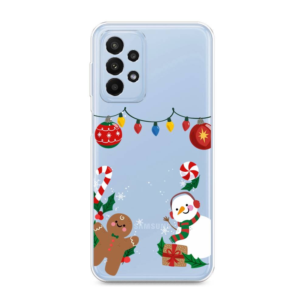 

Чехол для Samsung Galaxy A23 "Новогоднее настроение", Коричневый;красный;зеленый, 2105050-5