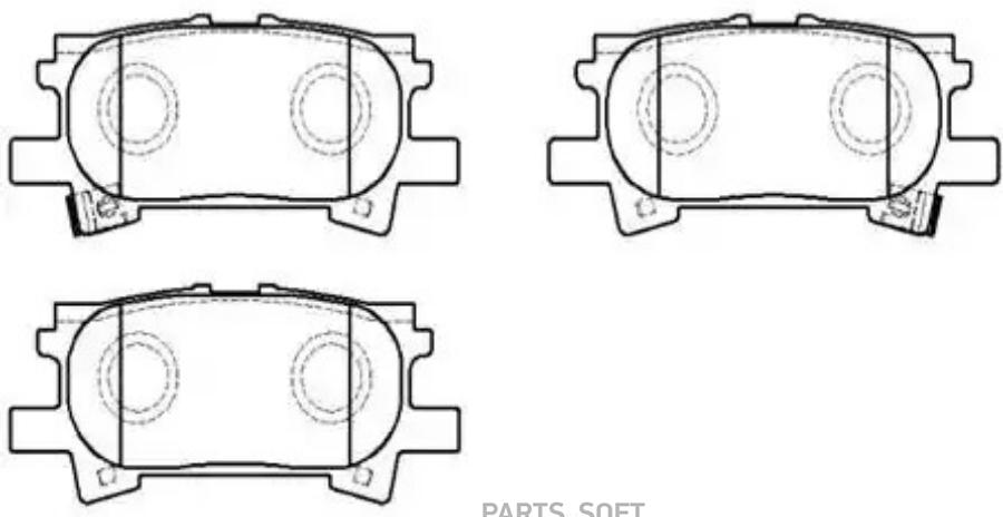 

Тормозные колодки HSB дисковые HP5165
